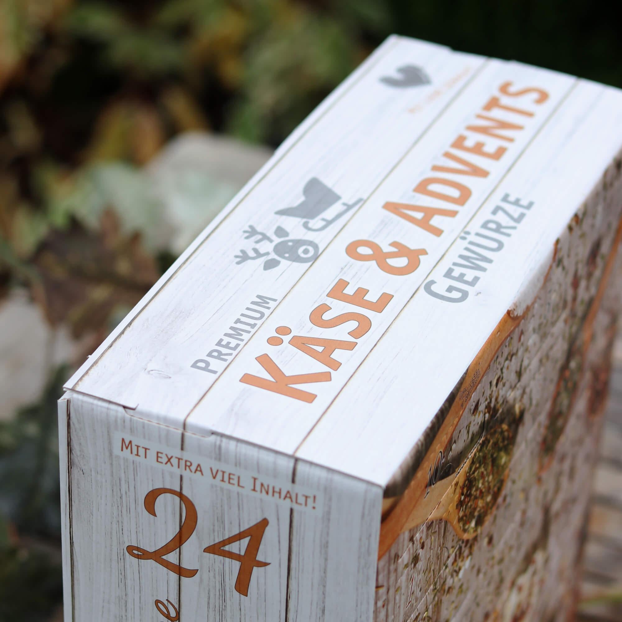 Gewürz-Adventskalender 2025 mit 24 hochwertigen Käse- & Weihnachtsgewürzen