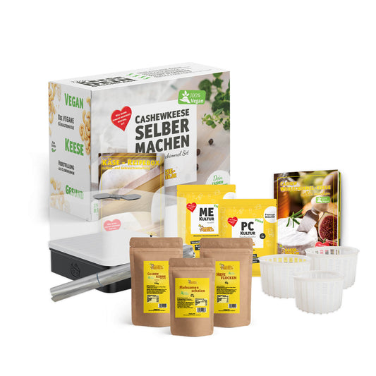 Veganen Cashew Weißschimmel-Keese selber machen Set (Käse Alternative)