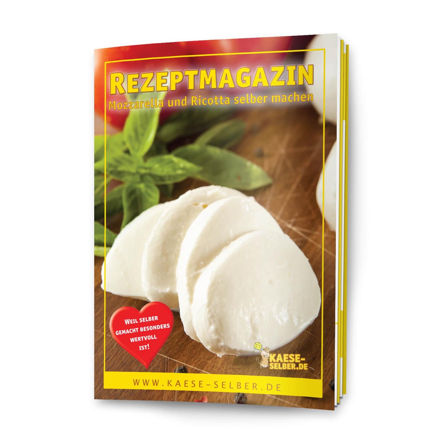 Rezeptmagazin - Mozzarella und Ricotta selber machen DIN A5